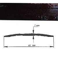 Порог АЛ-125-С 1,8м    антик орех темный  , Стык алюминевый , 40 мм
