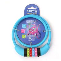 Замок велосипедный Апекс PD-82-65СМ-CODE-BLUE Замок велосипедный Апекс PD-82-65СМ-CODE-BLUE