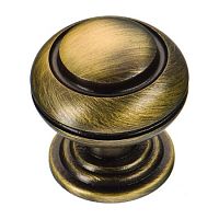 0712-013 Ручка кнопка латунь, старая бронза