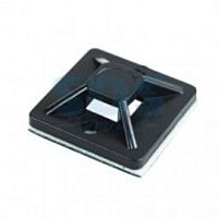 Площадка под хомут 27х27 самоклеющаяся черная 8196 Площадка под хомут 27х27 самоклеющаяся черная 8196