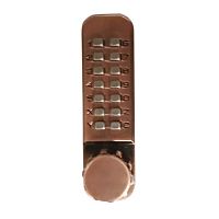 Кодовый замок 101 с фикс. (ст.медь) арт.7317 Кодовый замок 101 с фикс. (ст.медь) арт.7317