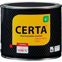 CERTA эмаль антикоррозионная термостойкая до 1200°С черный (~RAL 9004) 25кг
