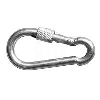 Карабин с предохранительной гайкой (муфтой) 5мм DIN 5299D /5/ Карабин с предохранительной гайкой (муфтой) 5мм DIN 5299D /5/