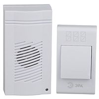 Звонок беспроводной С51 белый с кнопкой, 32 мелодиий, ЭРА, Б0018092 Звонок беспроводной С51 белый с кнопкой, 32 мелодиий, ЭРА, Б0018092