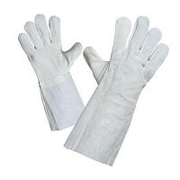 Краги спилковые пятипалые, голубые Краги спилковые пятипалые, голубые