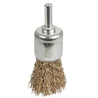 Корщетка-венчик 20/25 мм, волнистая латунированная проволока, 38525 Корщетка-венчик 20/25 мм, волнистая латунированная проволока, 38525