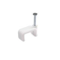 Скобы для кабеля плоские 8 мм (100 шт.), 60228 Скобы для кабеля плоские 8 мм (100 шт.), 60228