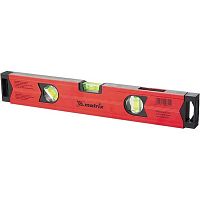 Уровень алюминиевый 400 мм, магнитный фрезерованный, 3 глазка (1 зеркальный), усилен., Matrix, 34704 Уровень алюминиевый 400 мм, магнитный фрезерованный, 3 глазка (1 зеркальный), усилен., Matrix, 34704