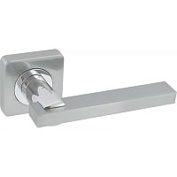 Ручки дверные на квадратном основании LD004-2 SC/CP Ручки дверные на квадратном основании LD004-2 SC/CP