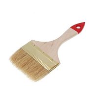 Кисть плоская 100 мм 4", натуральная щетина, дер. ручка, 0713888KL-19*** Кисть плоская 100 мм 4", натуральная щетина, дер. ручка, 0713888KL-19***