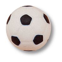 328NE Ручка кнопка детская,футбольный мяч BRASS