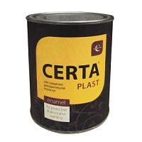Грунт-эмаль "CERTA-PLAST"  "3в1" по ржавчине с молотковым эффектом вишневый (0,8кг)