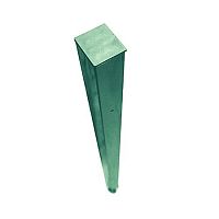 Столб в бетон «СТАНДАРТ» Цинк+ЭПП 60х40х1,5 мм   (под болт) 2 м Для секц. 1,53 в бет. / 3 креп.