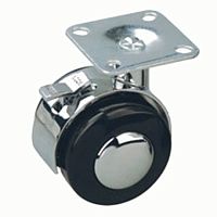 12242 Опора d=50мм на площадке,с хром.вставкой,с тормозом (TZPB50) 202A 12242 Опора d=50мм на площадке,с хром.вставкой,с тормозом (TZPB50) 202A