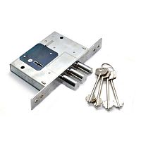 Замок врезной сувальдный 257/L никель ТЕХ.комплектация 4 кл. 00025236 Замок врезной сувальдный 257/L никель ТЕХ.комплектация 4 кл. 00025236