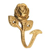 Крючок L.Baskerville "Роза" LB-125 90 mm (золото) 2-604.3 Крючок L.Baskerville "Роза" LB-125 90 mm (золото) 2-604.3