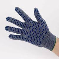 Перчатки х/б темно-серые, 3 нити, с ПВХ "Волна"*** Перчатки х/б темно-серые, 3 нити, с ПВХ "Волна"***