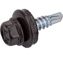 Саморез кровельный RAL8019 5,5х19 насыщенный серо корич. /50/ Саморез кровельный RAL8019 5,5х19 насыщенный серо корич. /50/