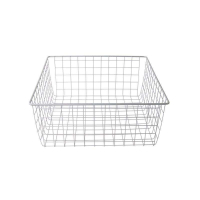 Корзина 380х130х80 мм для хранения из нержавеющей стали кухонная Корзина 380х130х80 мм для хранения из нержавеющей стали кухонная