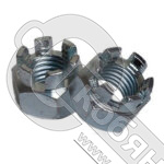 Гайка корончатая М10 оц. DIN 935 (50) Гайка корончатая М10 оц. DIN 935 (50)