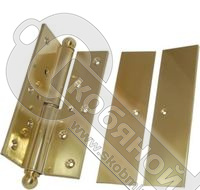 Петля П-220.00Н  латунь правая с накладкой 