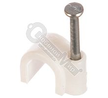 Скобы для кабеля круглые 8 мм (50 шт.), 60308 Скобы для кабеля круглые 8 мм (50 шт.), 60308