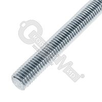 Шпилька резьбовая М12х1000 кл. прочности 5,8-6,8 угол резьбы 60°, цинк Шпилька резьбовая М12х1000 кл. прочности 5,8-6,8 угол резьбы 60°, цинк