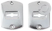 У 5.031Л Накладка объемн. из латуни,со смещ.отверст.на сувальд.замок У 5.031Л Накладка объемн. из латуни,со смещ.отверст.на сувальд.замок