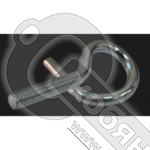 Крючок-винт (витой), цинк М6х70 /10/ Крючок-винт (витой), цинк М6х70 /10/