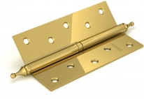 Петля сталь 750-5 мат.латунь левая 11860 Петля сталь 750-5 мат.латунь левая 11860