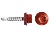 Саморез кровельный КРсZP RAL3011  4,8х35/38 красный /50/ Саморез кровельный КРсZP RAL3011  4,8х35/38 красный /50/