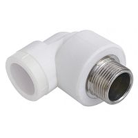 Уголок комбинированный d=20х1/2", наружняя резьба (М), AQuapipe, 03554 /100/25/ Уголок комбинированный d=20х1/2", наружняя резьба (М), AQuapipe, 03554 /100/25/