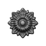 Цветок литой накладка 90х8 мм ЦВ 2300 Цветок литой накладка 90х8 мм ЦВ 2300