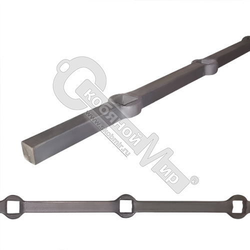 Квадрат кованый 2000х140х14 мм 4400-14 Италия***