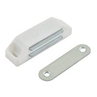 Защелка мебельная магнитная 58 мм, белый, НОРА-М, 9492 /5/*** Защелка мебельная магнитная 58 мм, белый, НОРА-М, 9492 /5/***