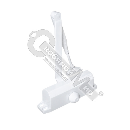 Доводчик DOORLOCK DL77N EN4/5 (90-125 кг), морозостойкий до -35, белый 75541