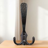 Крючок мебельный большой антик серебро, (30), КМ-1 Крючок мебельный большой антик серебро, (30), КМ-1