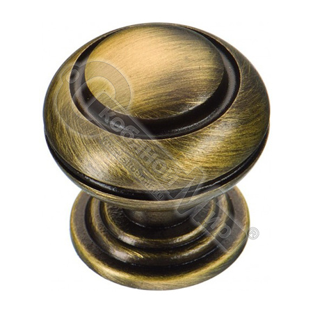 Ручка кнопка латунь старая бронза, 0712-013 Ручка кнопка латунь старая бронза, 0712-013