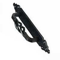 Ручка-скоба дверная черная, ажурная 104-280х45*** Ручка-скоба дверная черная, ажурная 104-280х45***