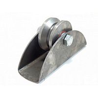 Ролик металл. d=65 мм под угол на платформе, С3616 Ролик металл. d=65 мм под угол на платформе, С3616