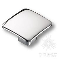 Ручка кнопка квадратная модерн глянцевый хром BRASS, 436025МР02 Ручка кнопка квадратная модерн глянцевый хром BRASS, 436025МР02
