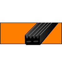 Уплотнитель SD-95 16х8 мм, черный, 50 м Уплотнитель SD-95 16х8 мм, черный, 50 м