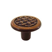 Ручка мебельная металлическая кнопка старая медь, D 605-18*** Ручка мебельная металлическая кнопка старая медь, D 605-18***