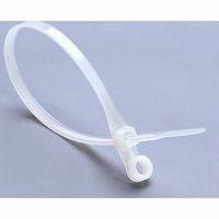 Хомут-стяжка с петлей, нейлон, белый 4,8х300 /100/ Хомут-стяжка с петлей, нейлон, белый 4,8х300 /100/