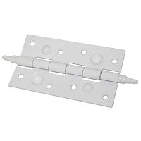 Петля ун. ПД-120ББ декор.бел.пр.уг. с шишкой Петля ун. ПД-120ББ декор.бел.пр.уг. с шишкой