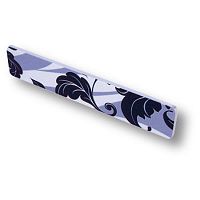 Ручка-скоба 224 мм BRASS модерн, растит. орнам. черн. цвета на бел. фоне, 7204.0300.119.904*** Ручка-скоба 224 мм BRASS модерн, растит. орнам. черн. цвета на бел. фоне, 7204.0300.119.904***