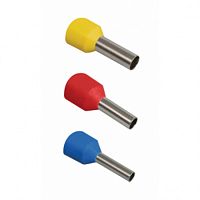 Наконечник-гильза Е2508 2,5 мм² с изолированным фланцем (аксессуары для клемм ЭРА NO-570-01) Наконечник-гильза Е2508 2,5 мм² с изолированным фланцем (аксессуары для клемм ЭРА NO-570-01)