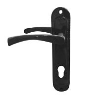 Ручка на планке РДП-2-023-85Ц  ЧЕРНЫЙ,цилиндр /15/