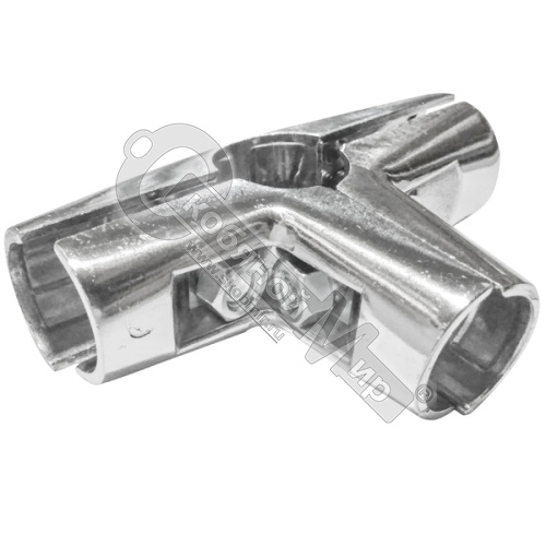 Держатель конечный тройной неповоротный R-44 (UNO 07) хром, 15323
