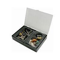 Набор насадок для гравировальной машины (шарошки, корщетки - 17 шт.), в чемодане, 36491*** Набор насадок для гравировальной машины (шарошки, корщетки - 17 шт.), в чемодане, 36491***